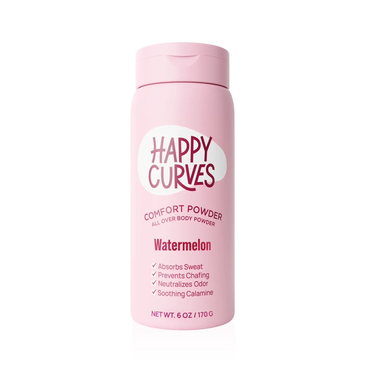 HAPPY CURVES Comfort Powder: Talc Free anti Chafe Body & Foot Dusting Powder Deodorant to Control Inner Thigh Chafing, and Private Areas(Pack of 1)