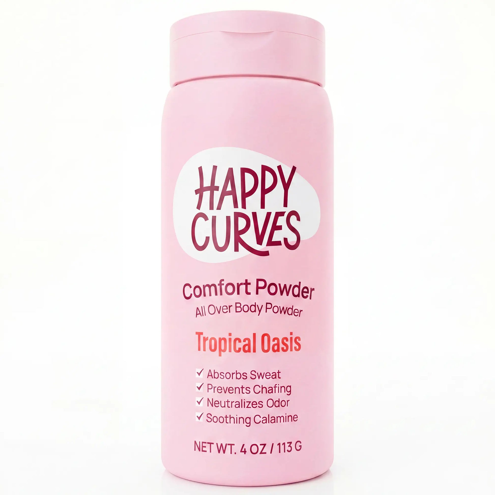 HAPPY CURVES Comfort Powder: Talc Free anti Chafe Body & Foot Dusting Powder Deodorant to Control Inner Thigh Chafing, and Private Areas(Pack of 1)